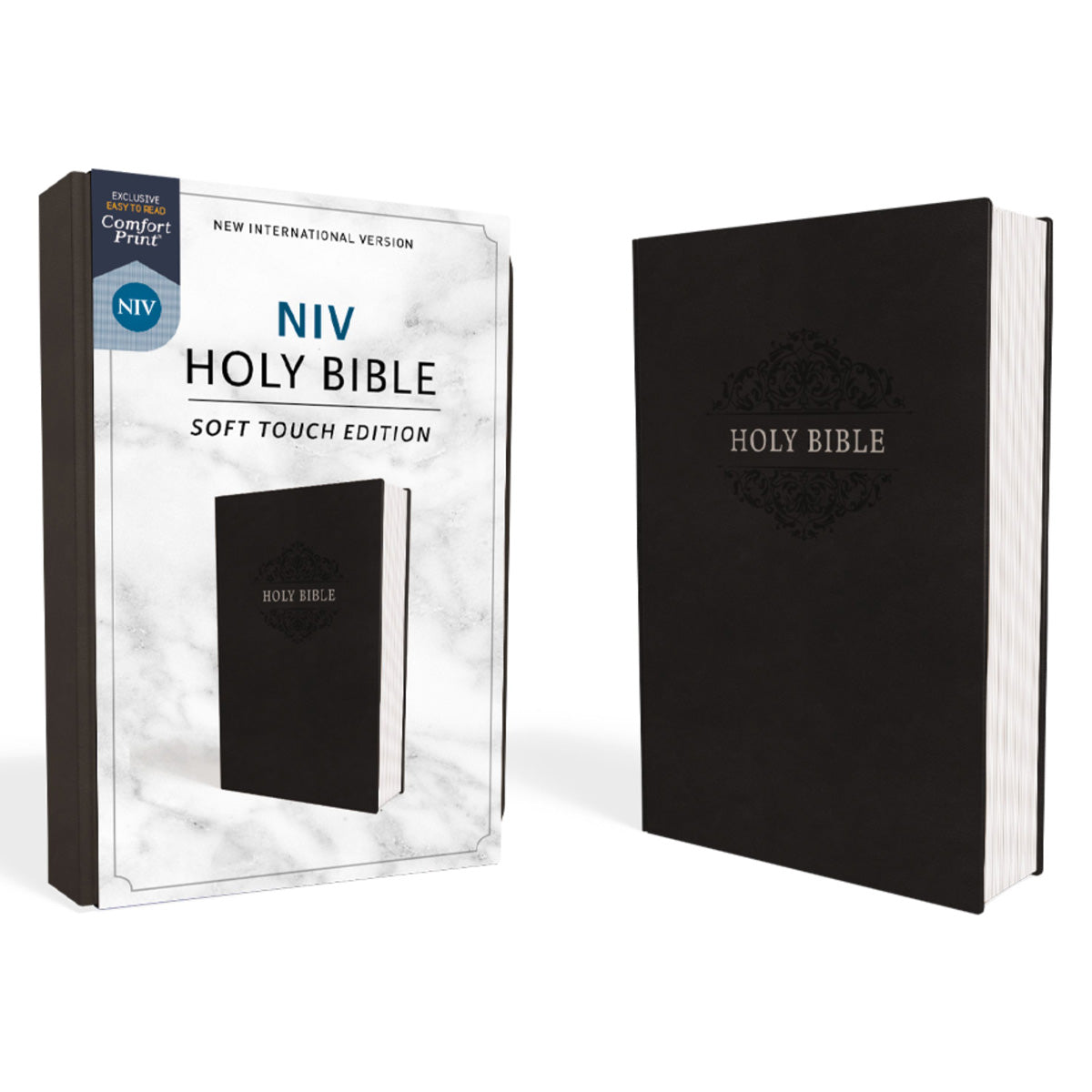 NIV Holy Bible Soft Touch Edition Black (Comfort Print)(Imitation Leather) image 1