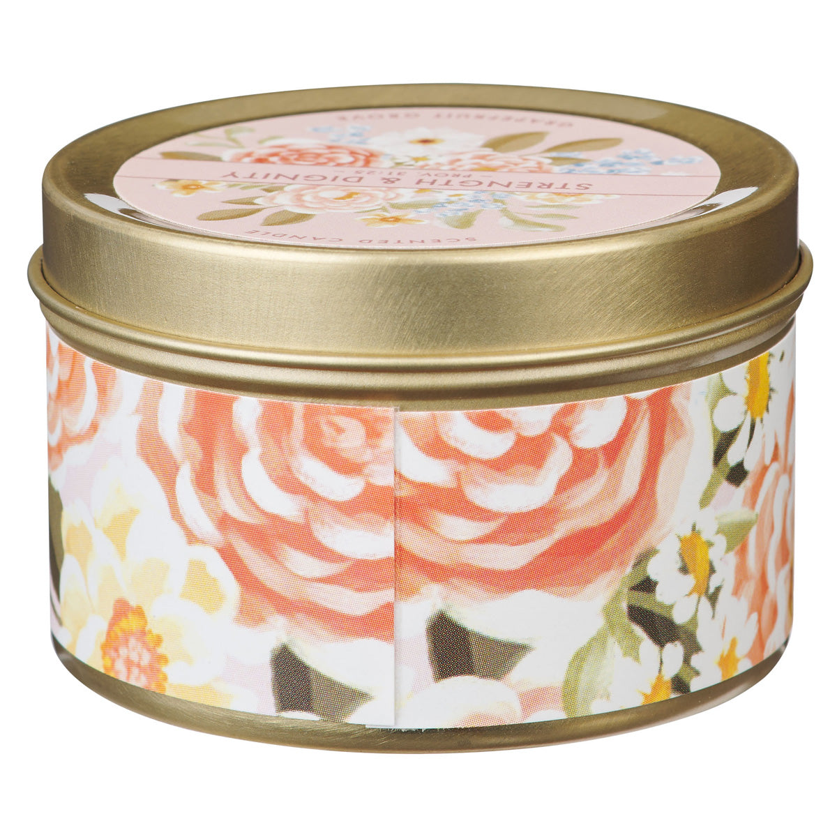 Strength and Dignity Grapefruit Grove Scented Candle in Tin image 1