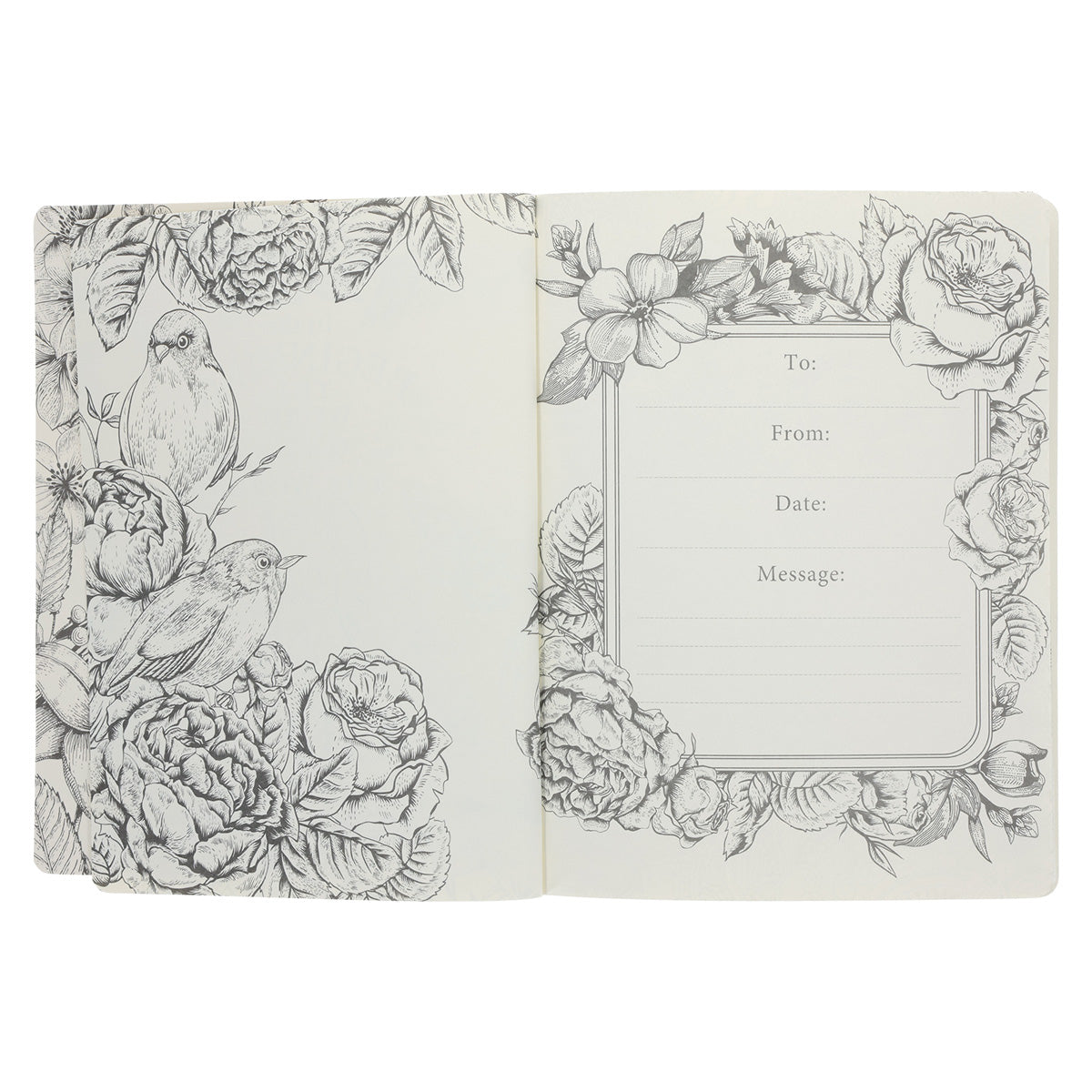 NLT Cream Floral Paperback Inspire Filament-Enabled Bible image 4