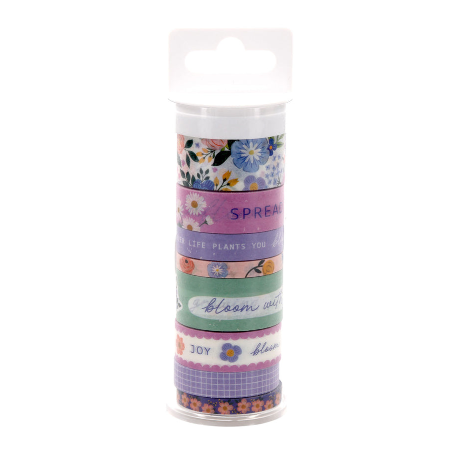 Blooms of Joy Eight-Piece Washi Tape Set image 1
