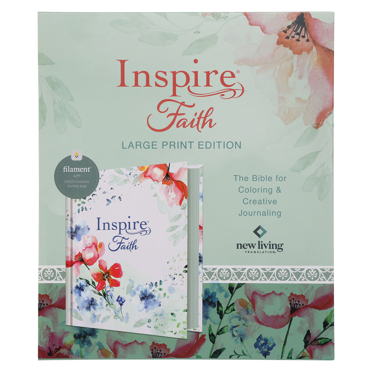 NLT Wildflower Meadow Hardcover Inspire Faith Filament-Enabled Bible Large Print image 3