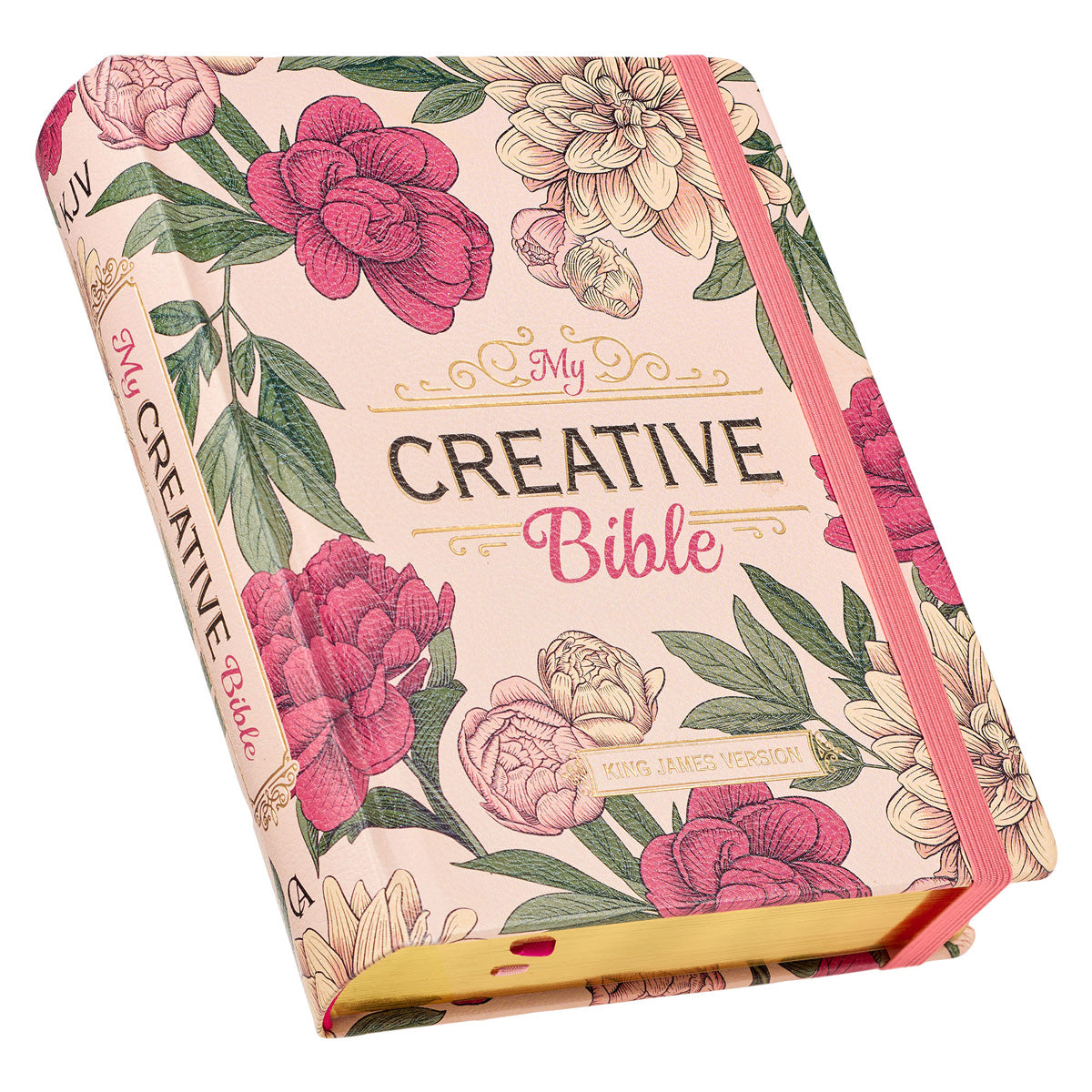 KJV Pink Floral Hardcover My Creative Bible image 2