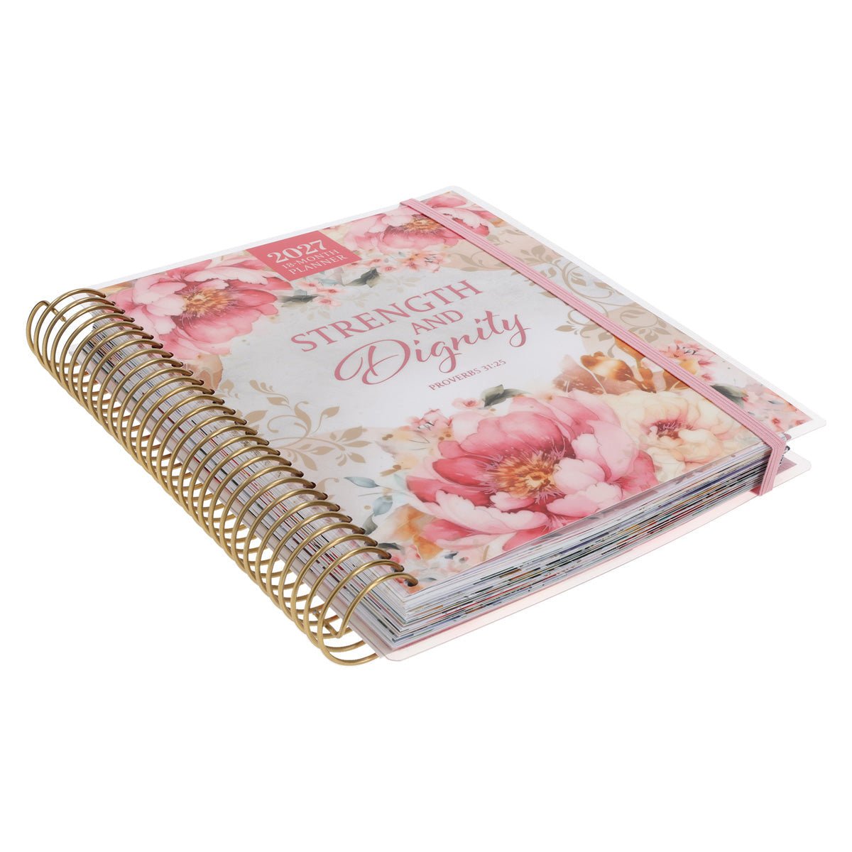 2027 Diary - 18-Month Planner for Women - Strength and Dignity - Wirebound image 2