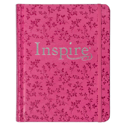 NLT Pink Peony Faux Leather Inspire Filament Bible image 0