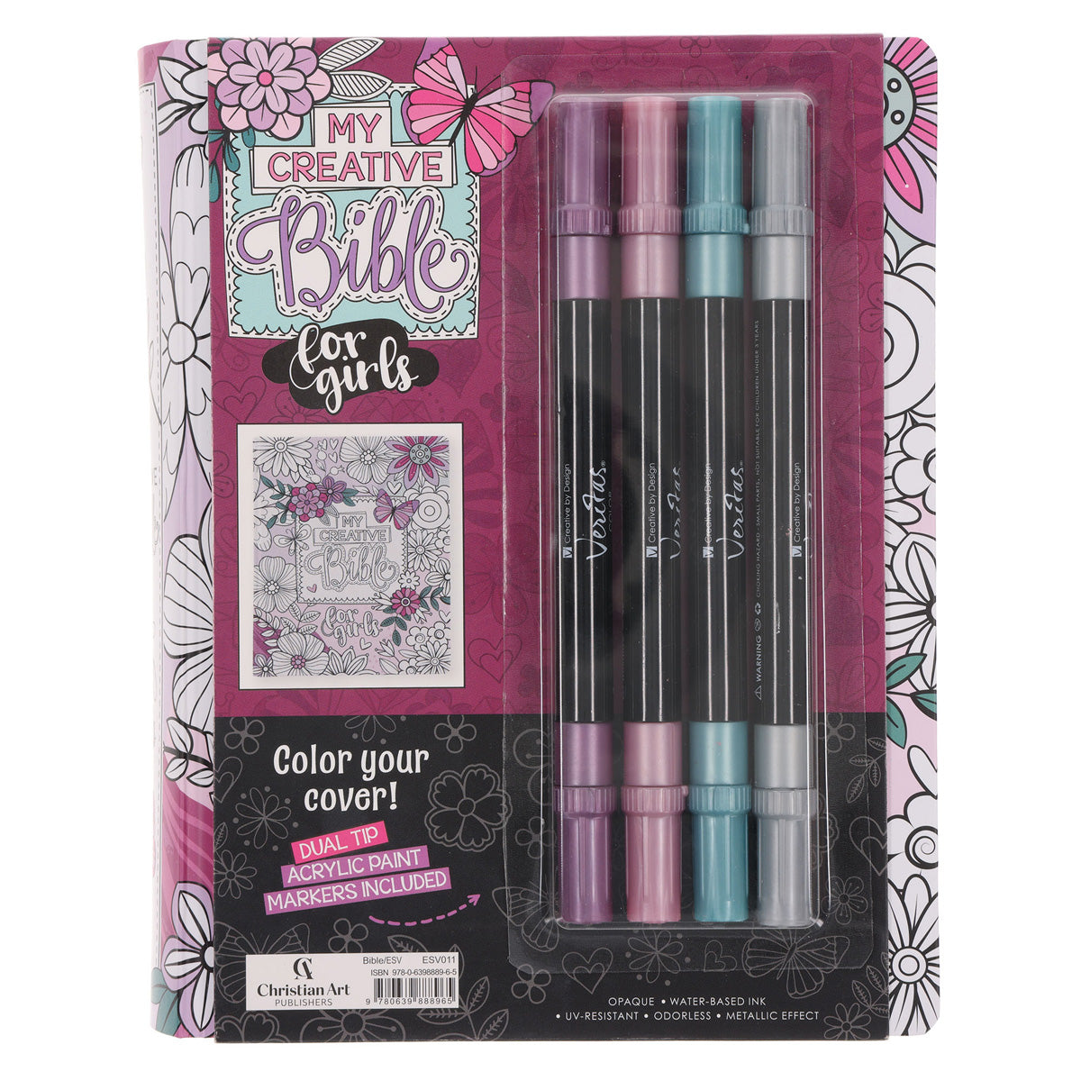 ESV Pink Coloring Hardcover My Creative Bible for Girls image 2
