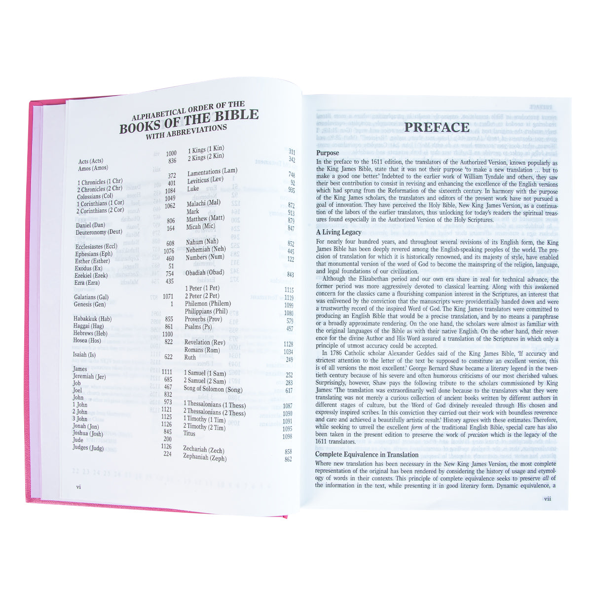 NKJV Pink Hardcover Bible image 4