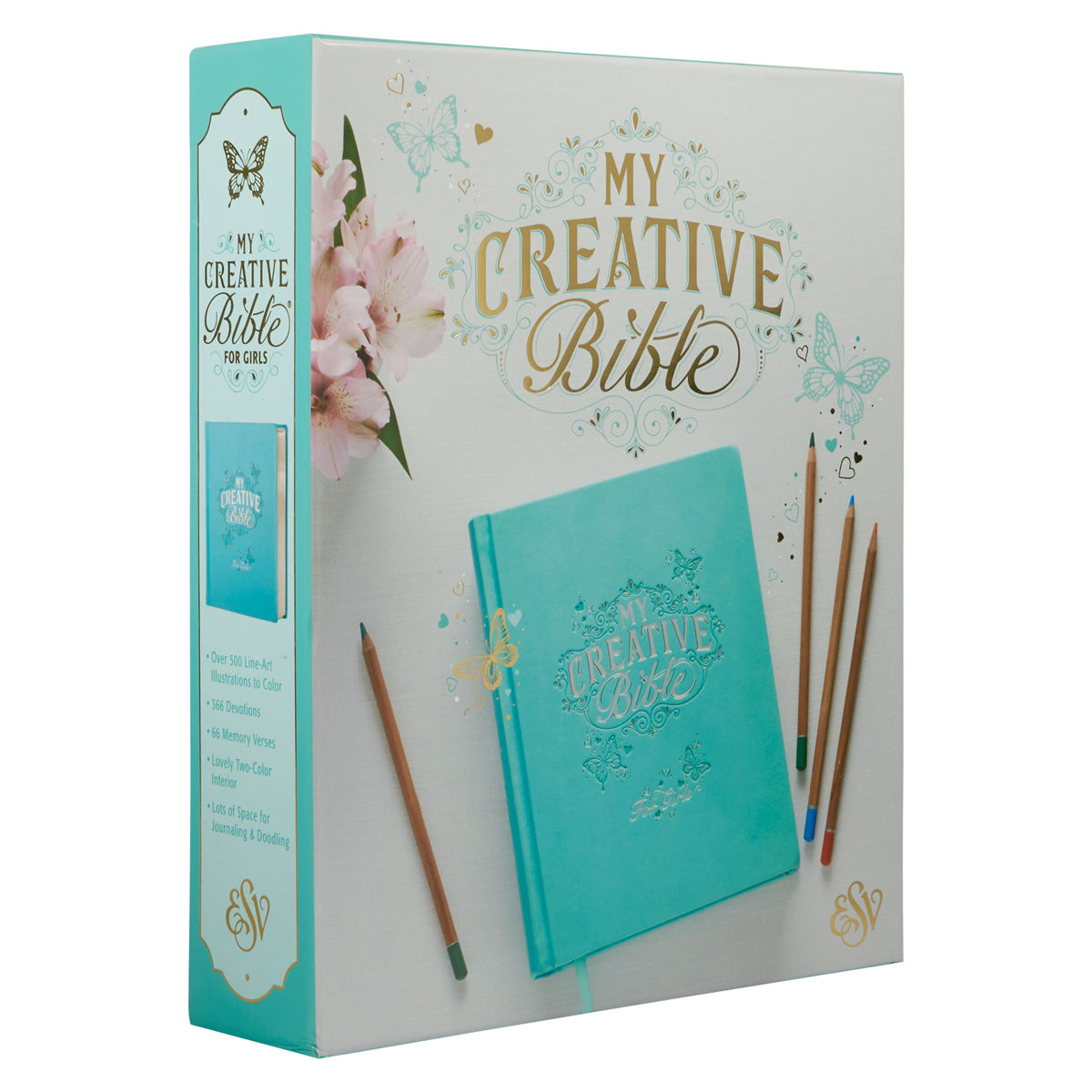 ESV Turquoise Faux Leather Hardcover My Creative Bible For Girls image 4
