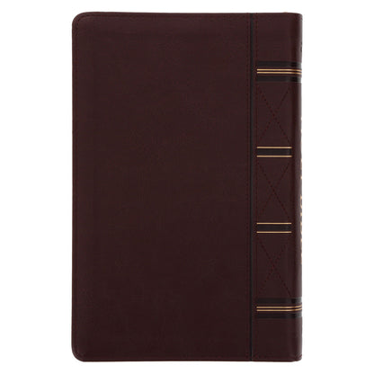 ESV Dark Brown Faux Leather Standard Bible Thumb Indexed With Zip image 1