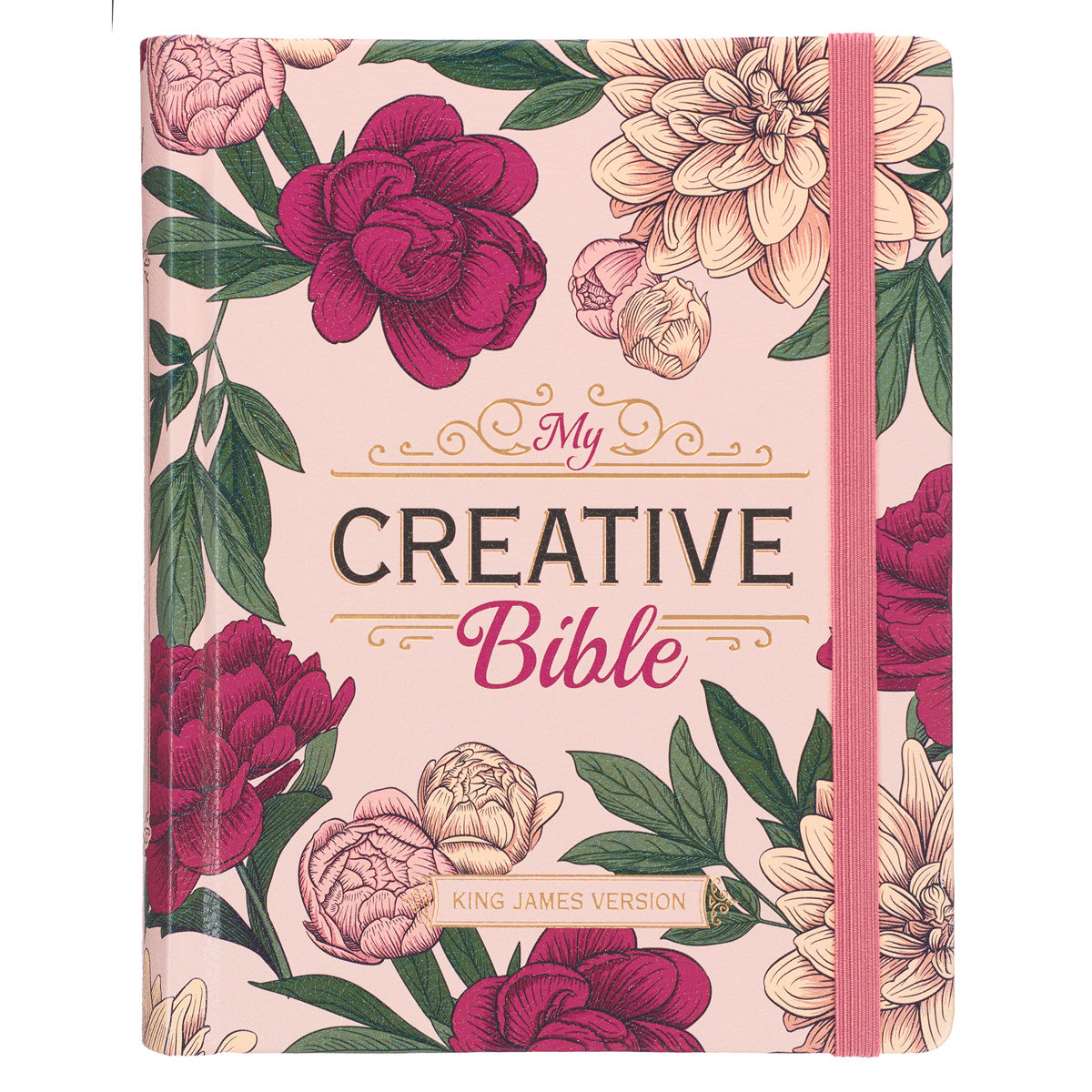 KJV Pink Floral Hardcover My Creative Bible image 0