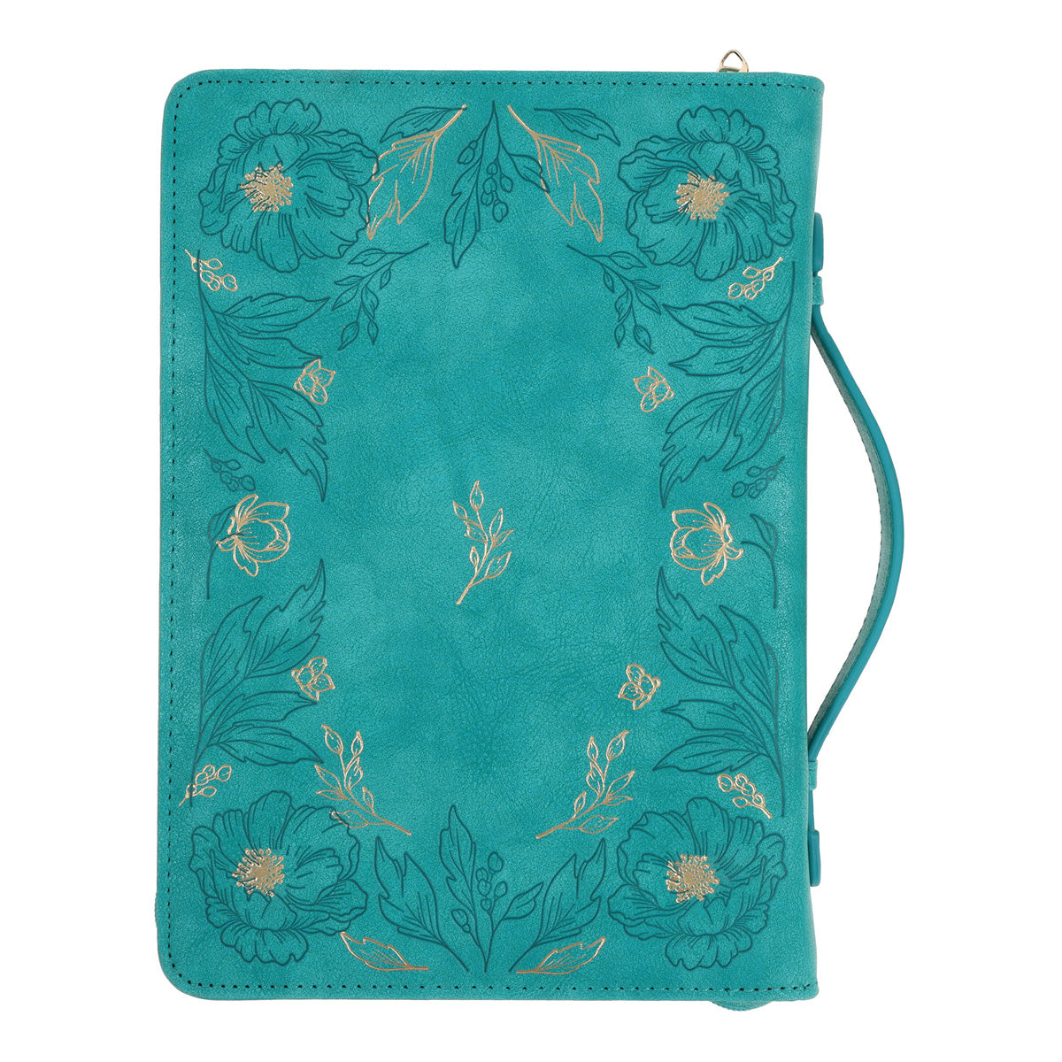 I Can Do All Things Through Christ Teal Faux Leather Bible Bag image 1