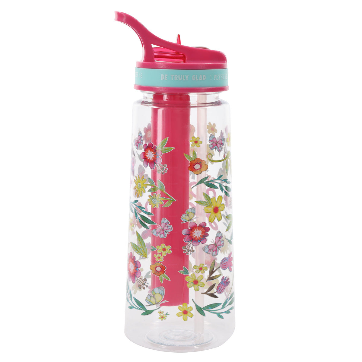 Be Truly Glad Plastic Water Bottle image 1