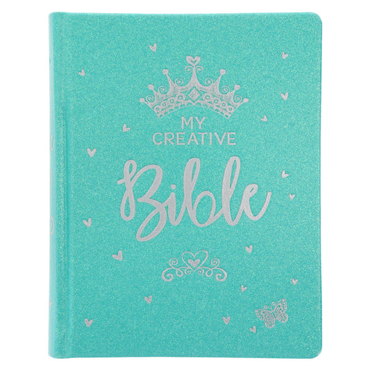 ESV Teal Glitter Hardcover My Creative Bible for Girls image 0
