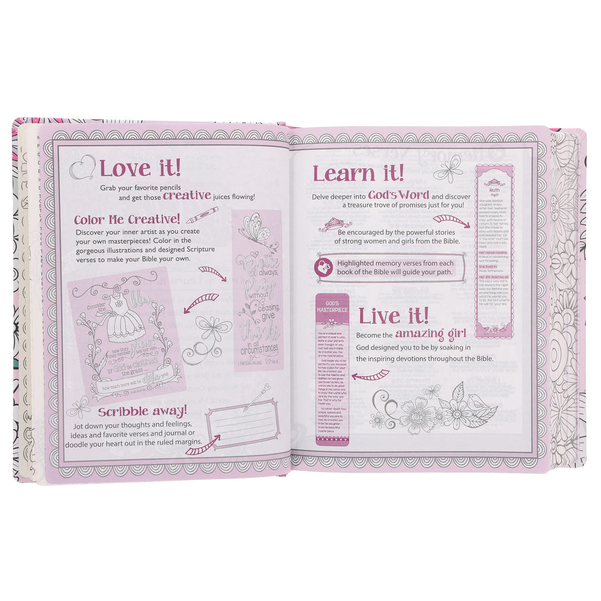 ESV Pink Coloring Hardcover My Creative Bible for Girls image 5