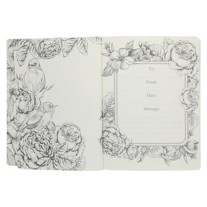 NLT Cream Floral Paperback Inspire Filament-Enabled Bible image 4