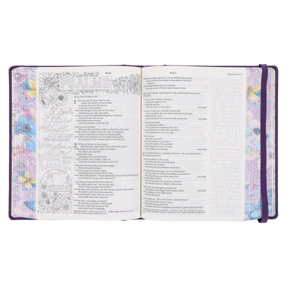 NLT Purple Faux Leather Hardcover Inspire Praise Filament-Enabled Edition Bible image 2