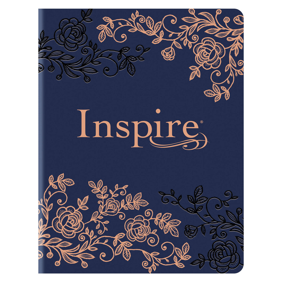 NLT Navy Hardcover Faux Leather Inspire Filament-Enabled Bible image 0