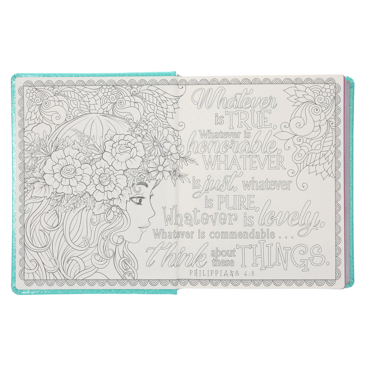 ESV Teal Glitter Hardcover My Creative Bible for Girls image 3
