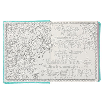 ESV Teal Glitter Hardcover My Creative Bible for Girls image 3