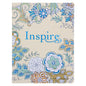 NLT Cream Floral Paperback Inspire Filament-Enabled Bible image 0