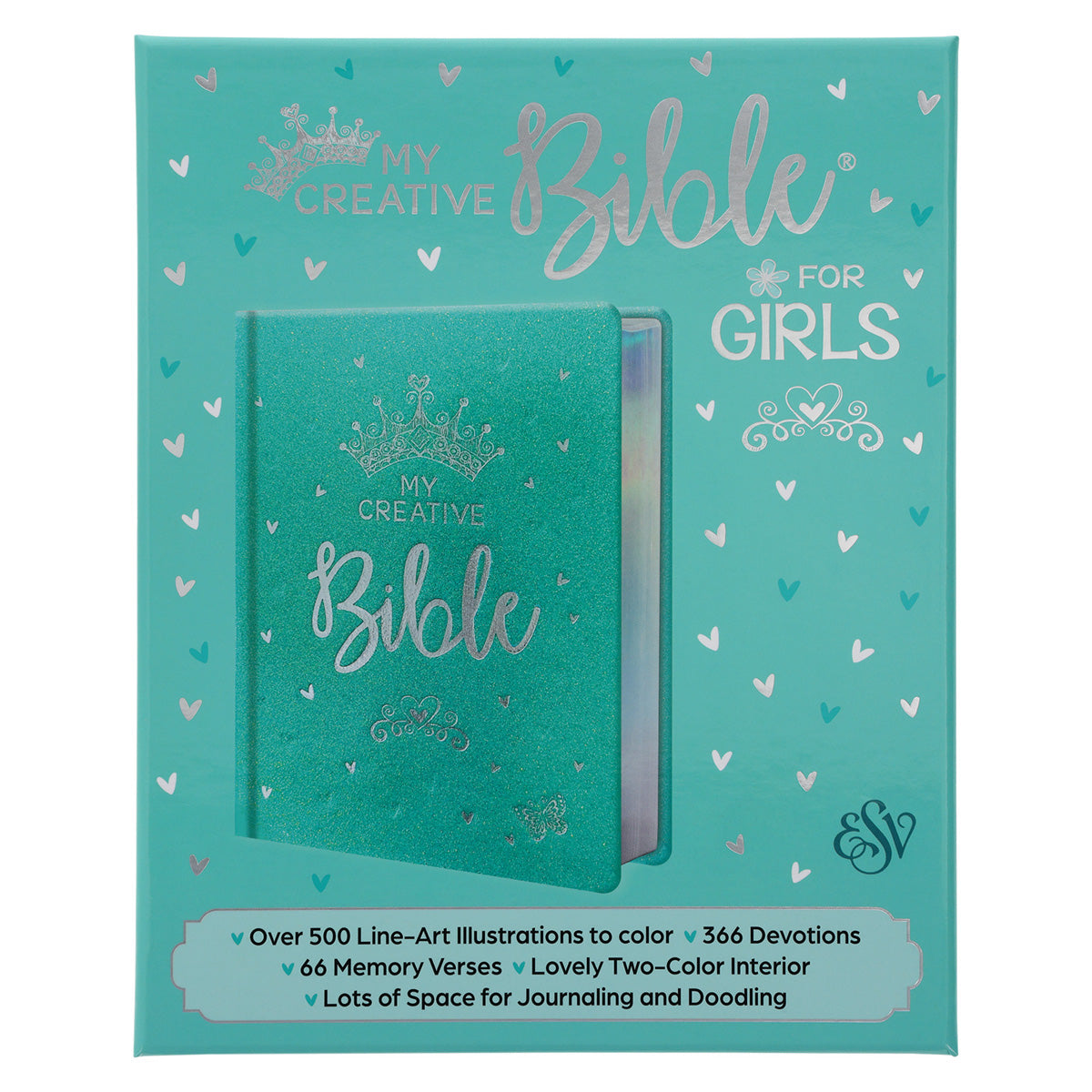 ESV Turquoise Faux Leather Hardcover My Creative Bible For Girls image 3