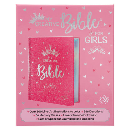 ESV Pink Glitter Hardcover My Creative Bible for Girls image 3