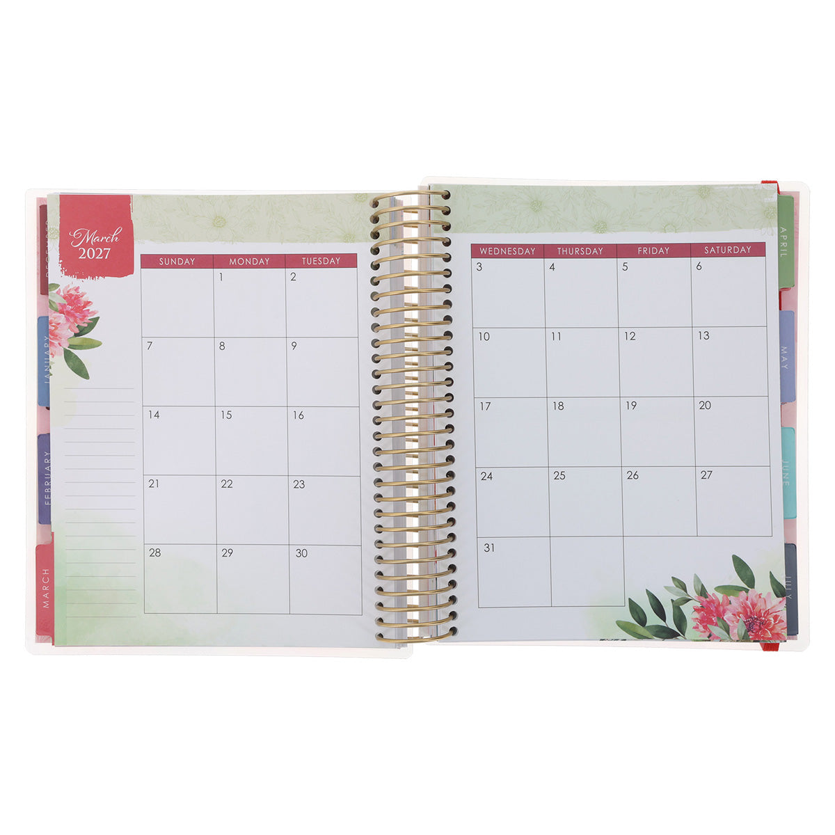 2027 Diary - 18-Month Planner for Women - Everything Beautiful - Wirebound image 5