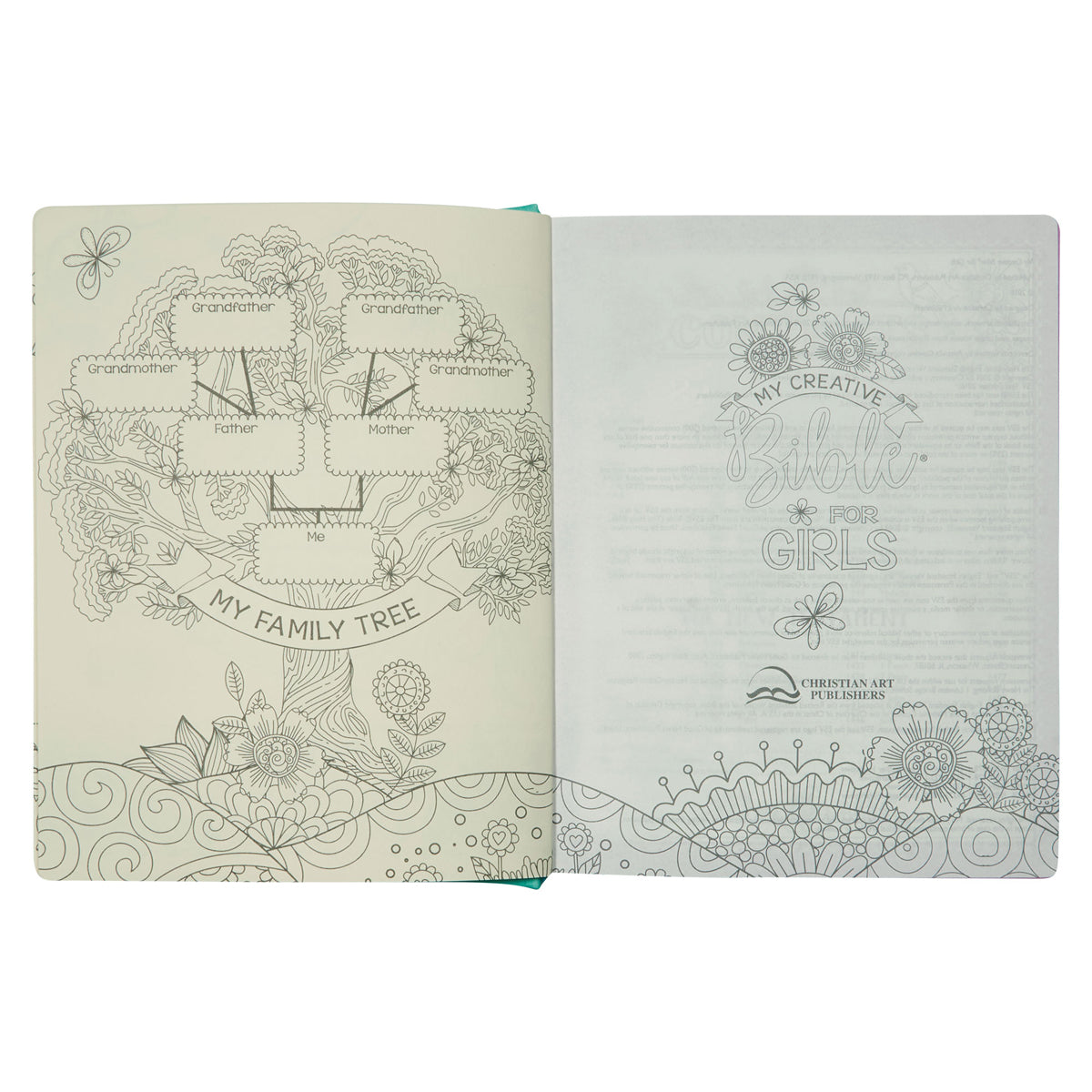 ESV Turquoise Faux Leather Hardcover My Creative Bible For Girls image 5