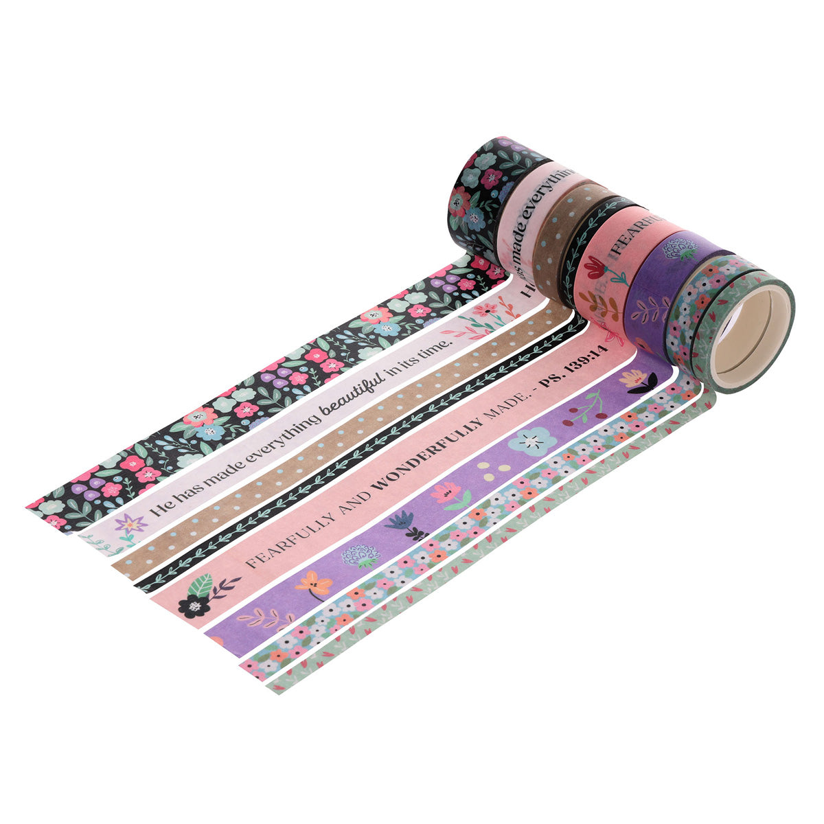 Beautifully Made Eight-Piece Washi Tape Set image 2