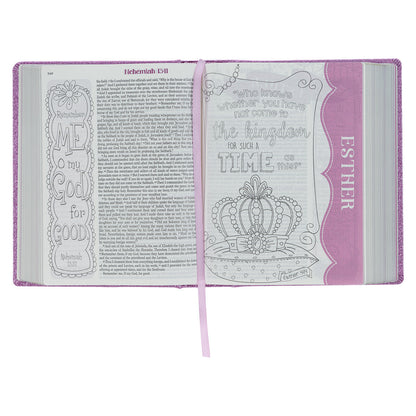 ESV Purple Glitter Hardcover My Creative Bible For Girls image 4