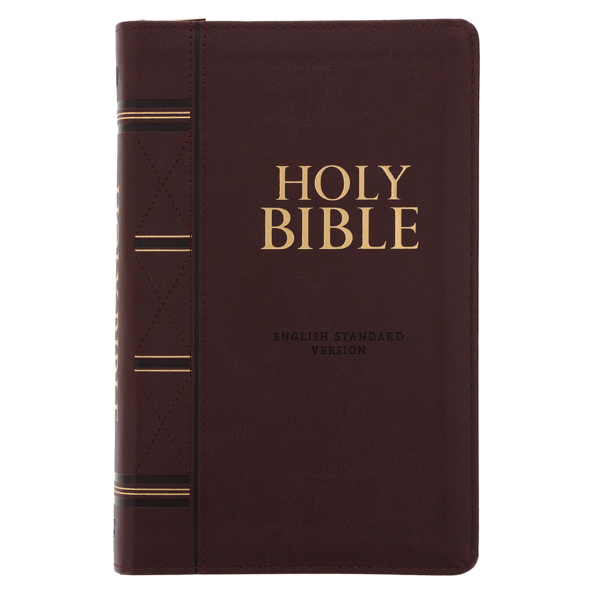 ESV Dark Brown Faux Leather Standard Bible Thumb Indexed With Zip image 0