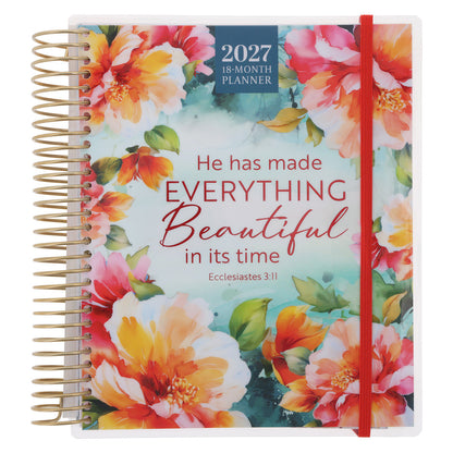 2027 Diary - 18-Month Planner for Women - Everything Beautiful - Wirebound image 0