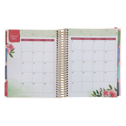 2027 Diary - 18-Month Planner for Women - Strength and Dignity - Wirebound image 4