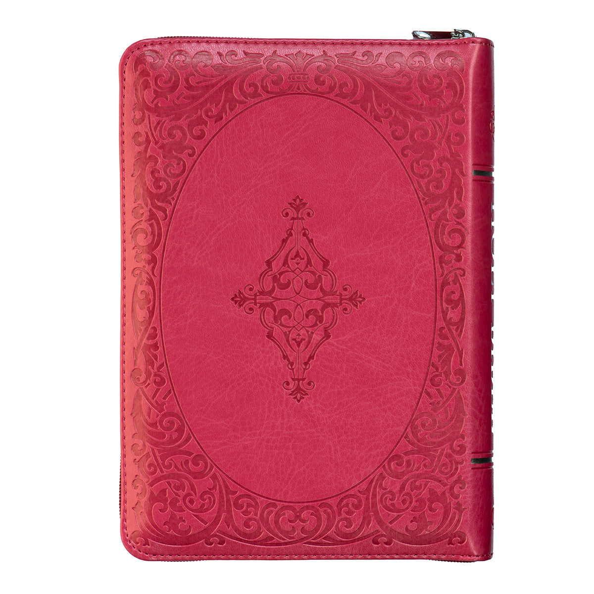 ESV Pink Faux Leather Compact Bible With Zip image 1