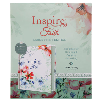 NLT Wildflower Meadow Hardcover Inspire Faith Filament-Enabled Bible Large Print image 3