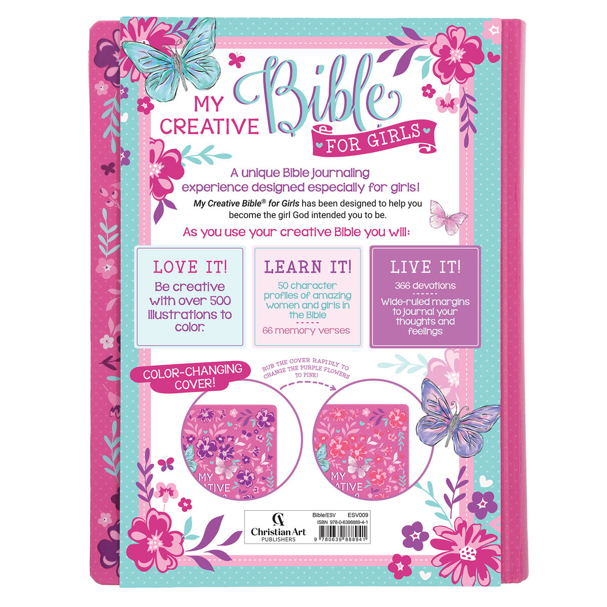 ESV Pink Color-Changing Hardcover My Creative Bible for Girls image 3