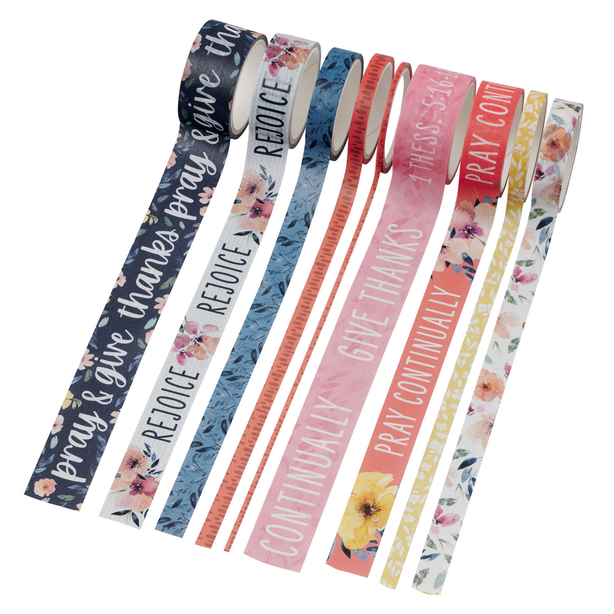 Rejoice Always Eight-Piece Washi Tape Set image 3