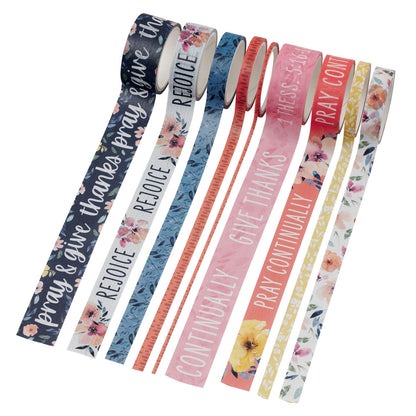 Rejoice Always Eight-Piece Washi Tape Set image 3