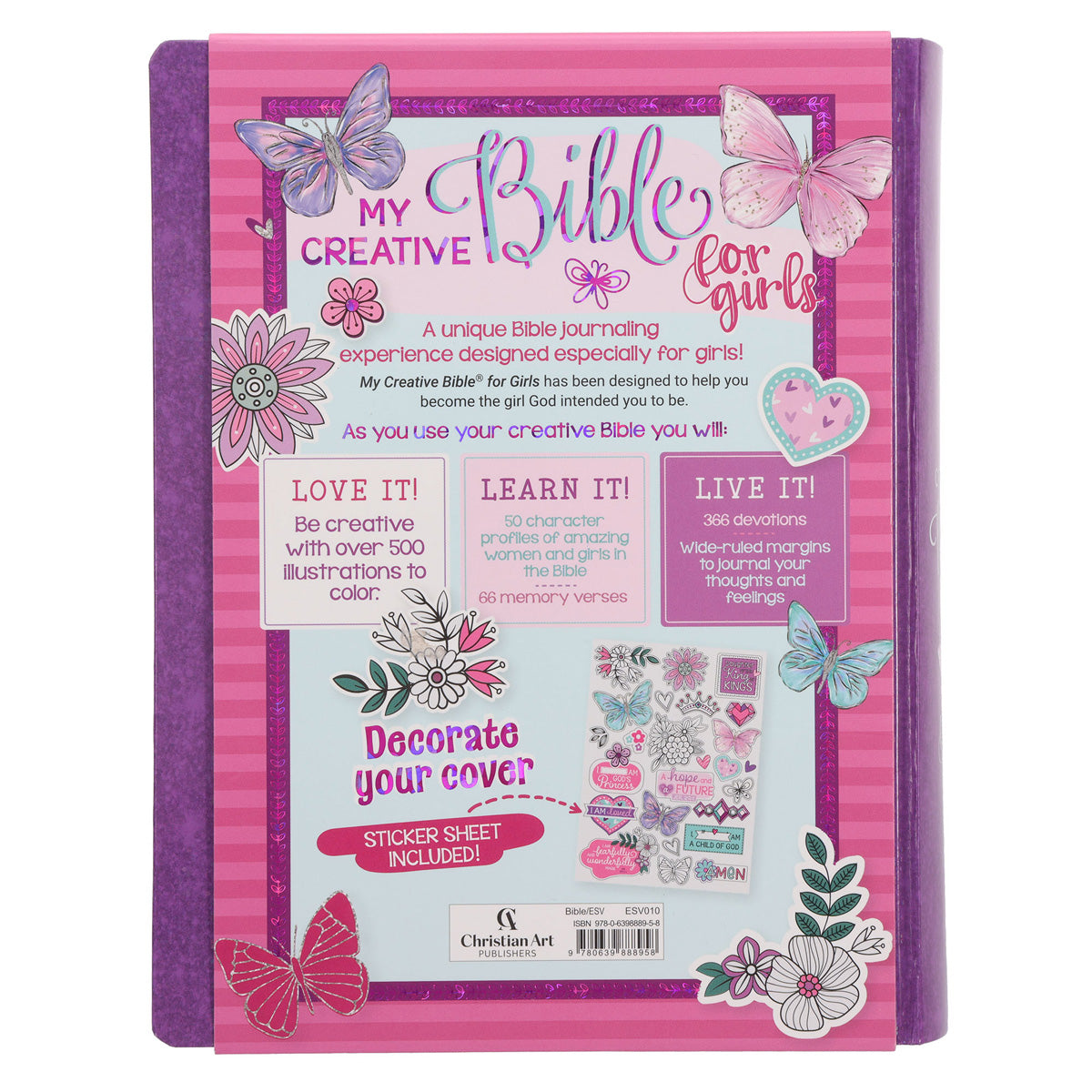 ESV Purple Stickers Hardcover My Creative Bible for Girls image 2