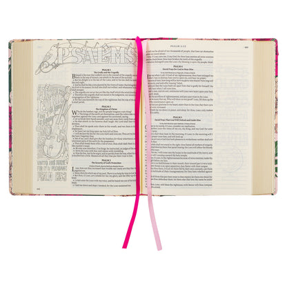 KJV Pink Floral Hardcover My Creative Bible image 4