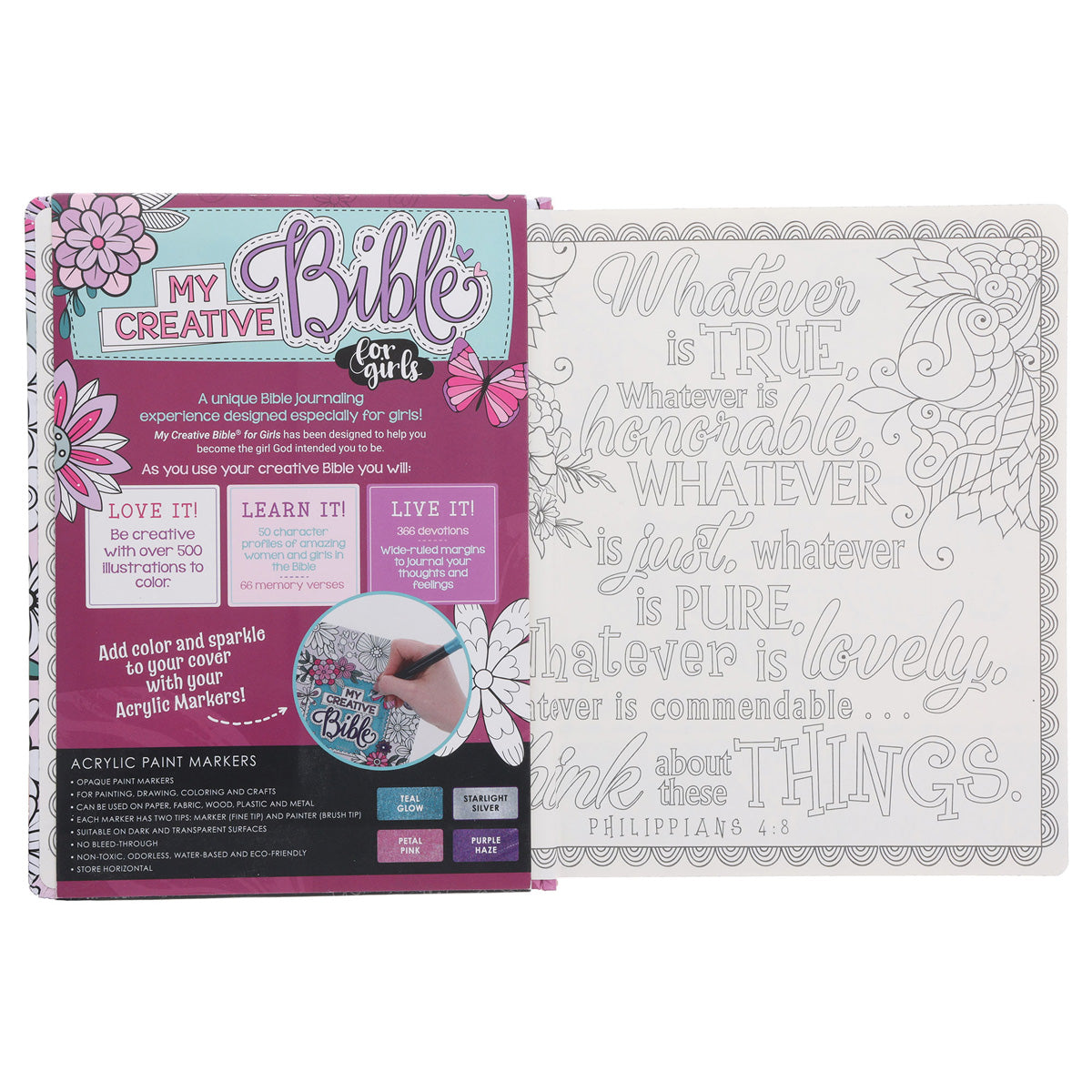 ESV Pink Coloring Hardcover My Creative Bible for Girls image 3