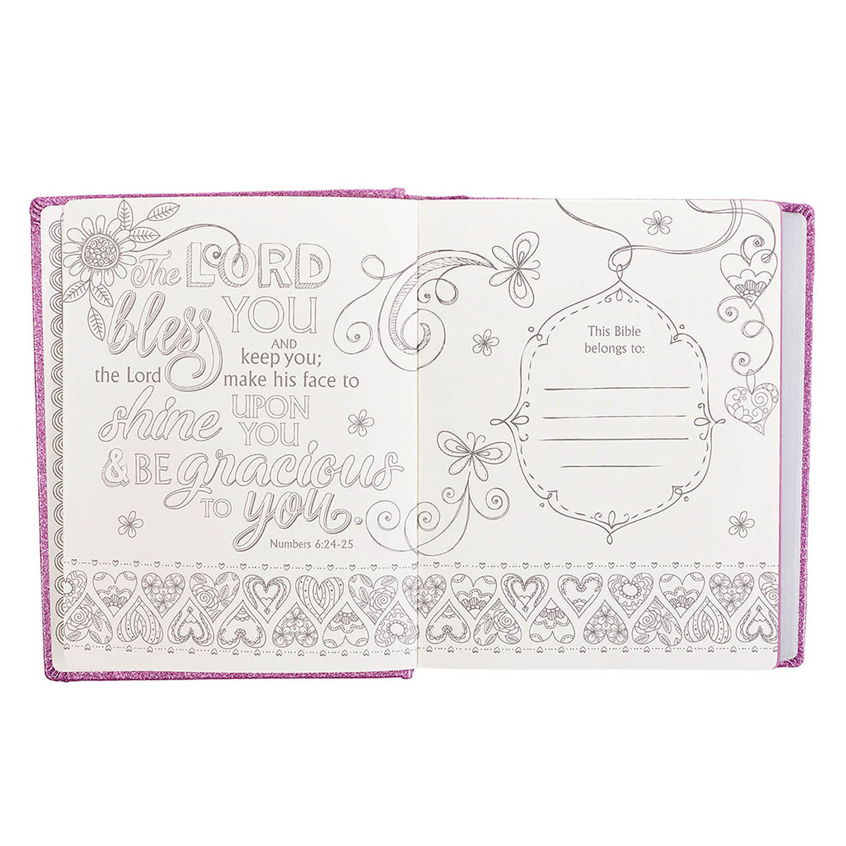ESV Purple Glitter Hardcover My Creative Bible For Girls image 3