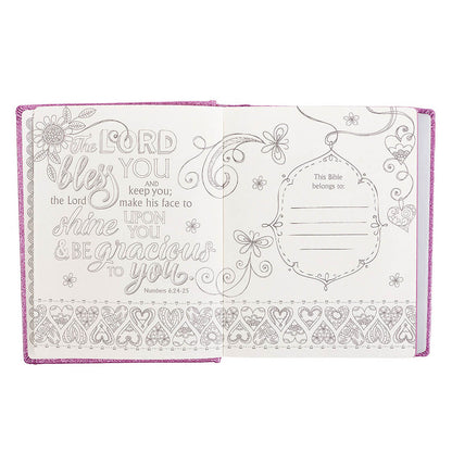ESV Purple Glitter Hardcover My Creative Bible For Girls image 3