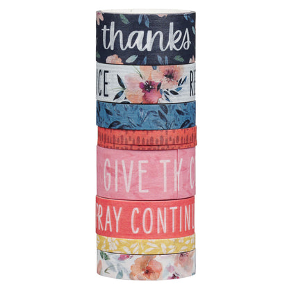 Rejoice Always Eight-Piece Washi Tape Set image 2