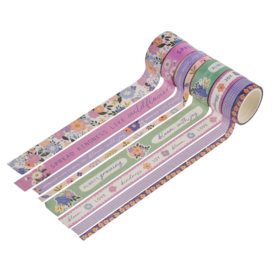 Blooms of Joy Eight-Piece Washi Tape Set image 2