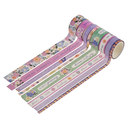 Blooms of Joy Eight-Piece Washi Tape Set image 2
