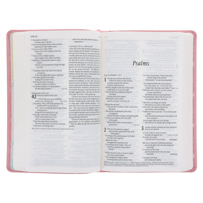 NLT Pink Deer Flexcover Faux Leather Baby Bible for Girls image 5