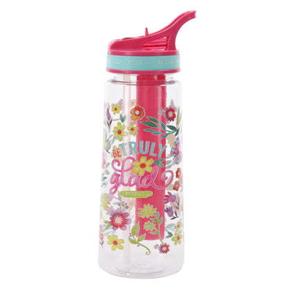 Be Truly Glad Plastic Water Bottle image 0