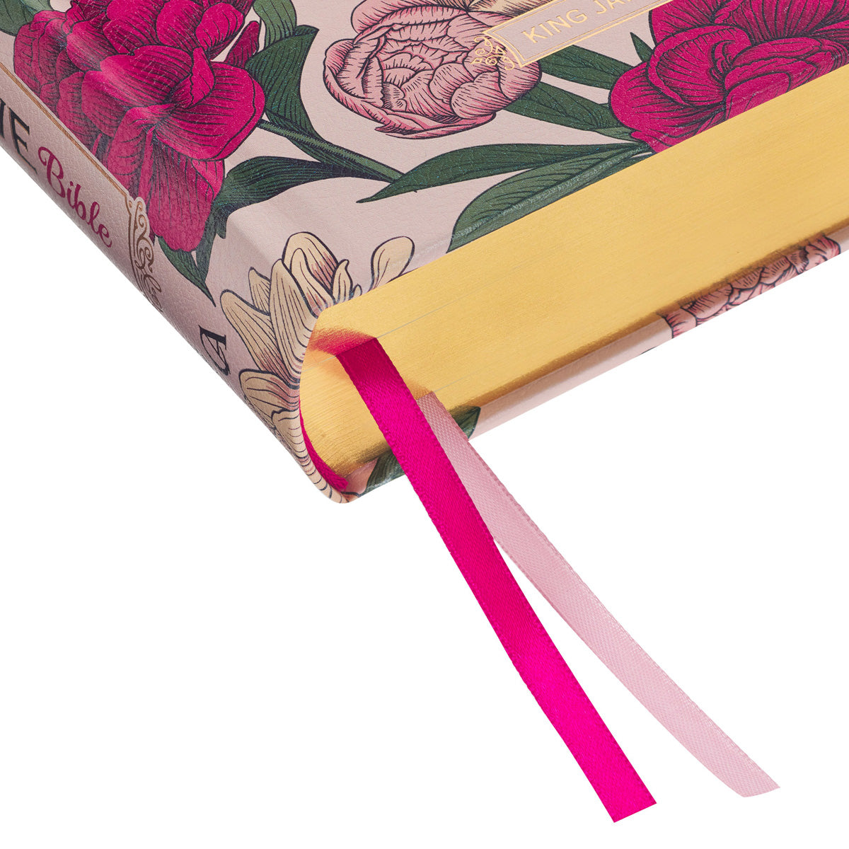 KJV Pink Floral Hardcover My Creative Bible image 6