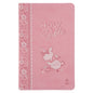 NLT Pink Deer Flexcover Faux Leather Baby Bible for Girls image 0
